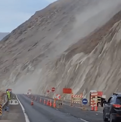 Otro derrumbe afecta la Cuesta Chinchorro y genera preocupación